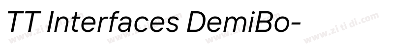 TT Interfaces DemiBo字体转换